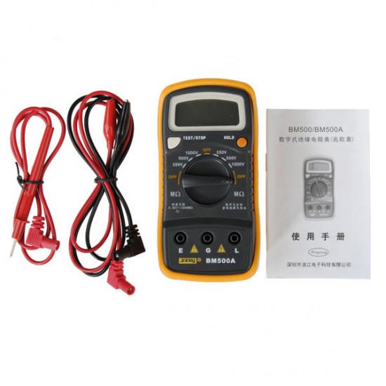 BM500A 1000V 1999M Insulation Resistance Megohmmeter Multimeter