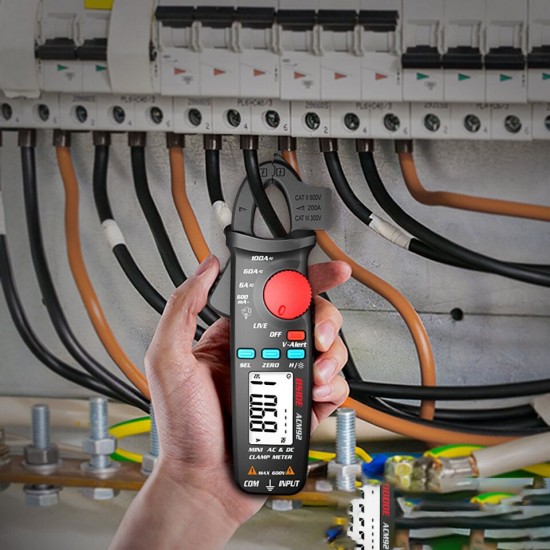 ACM92 DC/AC Clamp Meter Self-varying Multimeter Voltage Frequency Resistance Live NCV Check