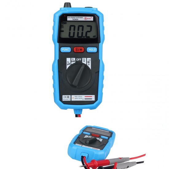 ADM04 Mini Digital Auto Range Non-Contact Multimeter Voltage Current Meter Diode Tester ADM04 Mini Digital Auto Range Non-Contact Multimeter Voltage Current Meter Diode Tester