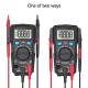 ADM66 True RMS Digital Multimeter Auto Range TRMS Mini 6000 DMM Dual Slot Capacitance ohm Hz Temp NCV Diode Pocket Tester MT66