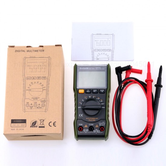 168A Digital Multimeter 6000 Count DC AC Capacitance Resistance Square-wave Output Mini Tester