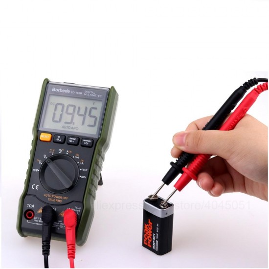 168B Digital Multimeter 6000 Count DC AC Capacitance Resistance Temperature Mini Tester 168B Digital Multimeter 6000 Count DC AC Capacitance Resistance Temperature Mini Tester