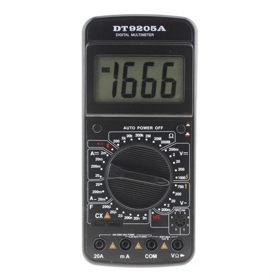 DT-9205A Digital AC DC LCD Professional Electric Handheld Tester Multimeter DT-9205A Digital AC DC LCD Professional Electric Handheld Tester Multimeter