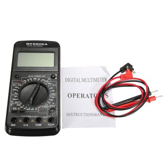 DT-9205A Digital AC DC LCD Professional Electric Handheld Tester Multimeter