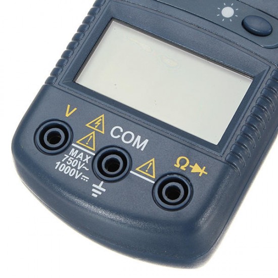 DT201 Digital Handheld Non Contact Multi Meters Clamp Meter 1000V Voltage Current Resistance Tester