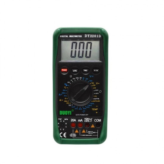 DY2201D LCD Digital Automotive Multimeter With Speed Conversion Sensor Non-contact RPM Dwell Angle Frequency Temperature Tester DY2201D LCD Digital Automotive Multimeter With Speed Conversion Sensor Non-contact RPM Dwell Angle Frequency Temperature Tester