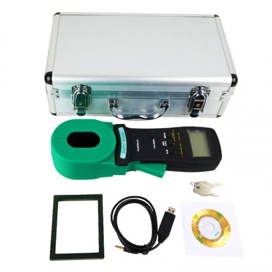 DY2300 Digital Clamp on Ground Resistance Tester With 99 data points USB High Accuracy Earth Resistance Tester