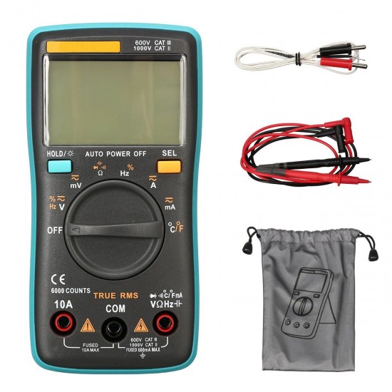 Digital LCD Multimeter Voltmeter Portable Ammeter AC DC Volt Current Test Digital LCD Multimeter Voltmeter Portable Ammeter AC DC Volt Current Test