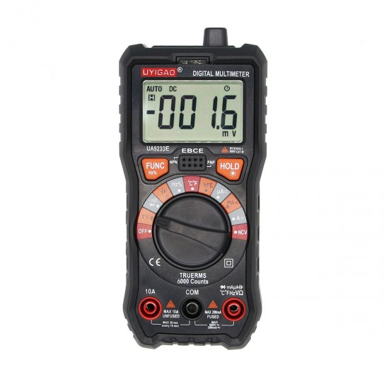 Digital LCD Multimeter Voltmeter Tester Ammeter DC AC OHM Auto Range 2000Counts