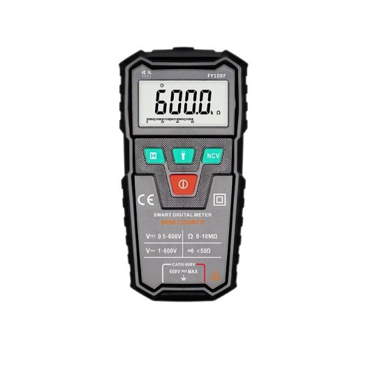FY108F Intelligent Automatic Mini Digital Multimeter 5999 Counts Electrician Household Portable Universal Multimeter Anti-burn