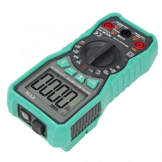 FY76 Digital Multimeter LCD Display Multimeter Automatic Range 0~600V AC DC True RMS Tester with LCD Display