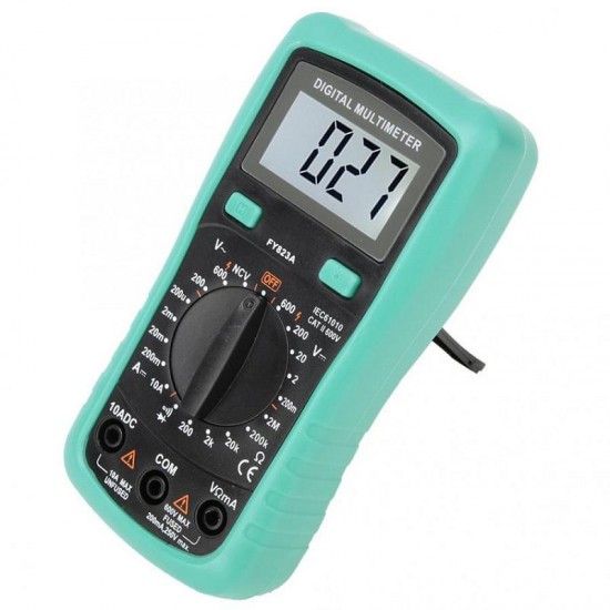 FY823A Mini Digital Display Multimeter for AC DC Current Voltage Resistance Test With Data Display Backlight