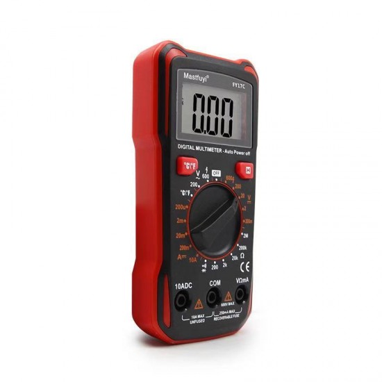 FY17C Mini Digital High-Precision Multi-Functional Multimeter Household Maintenance Universal Meter for AC/DC Voltage DC Current FY17C Mini Digital High-Precision Multi-Functional Multimeter Household Maintenance Universal Meter for AC/DC Voltage DC Current