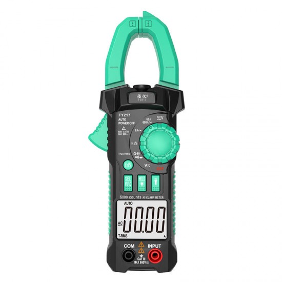 FY217 Ammeter ACV/DCV ACA Auto Range Measurement of Capacitance Frequency NCV High Precision Digital Clamp Meter FY217 Ammeter ACV/DCV ACA Auto Range Measurement of Capacitance Frequency NCV High Precision Digital Clamp Meter