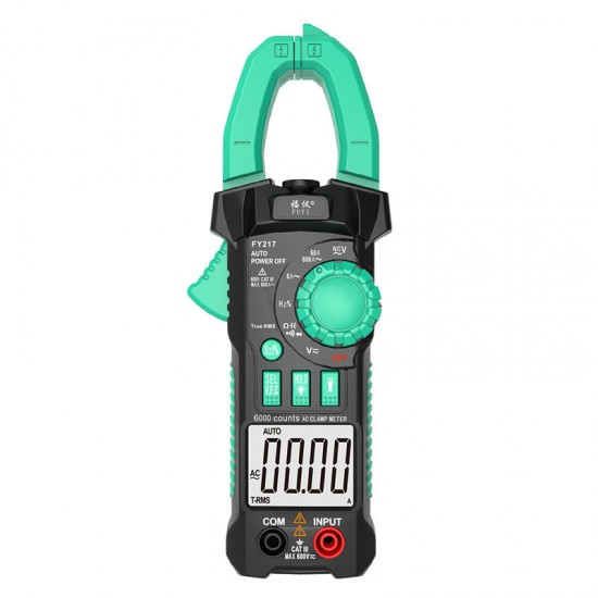 FY217 Ammeter ACV/DCV ACA Auto Range Measurement of Capacitance Frequency NCV High Precision Digital Clamp Meter