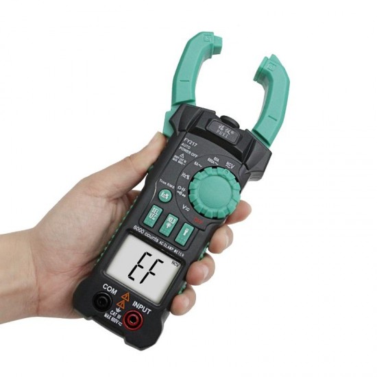 FY217 Ammeter ACV/DCV ACA Auto Range Measurement of Capacitance Frequency NCV High Precision Digital Clamp Meter FY217 Ammeter ACV/DCV ACA Auto Range Measurement of Capacitance Frequency NCV High Precision Digital Clamp Meter