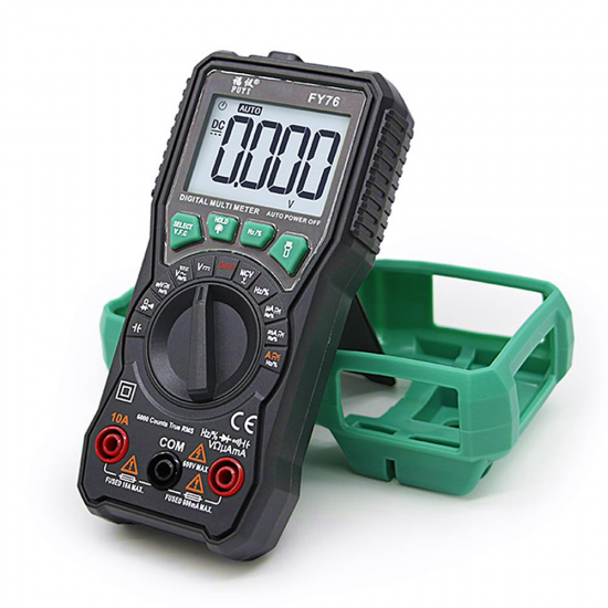 FY76 Digital Multimeter Auto Range 0~600V Multimetre AC DC True RMS Tester NCV Multimeter