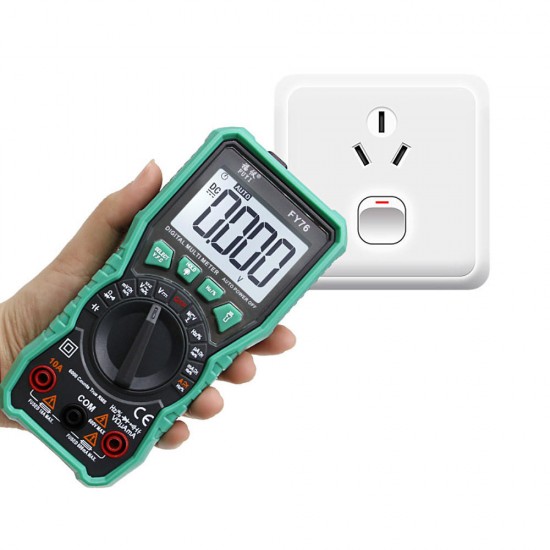 FY76 Digital Multimeter Auto Range 0~600V Multimetre AC DC True RMS Tester NCV Multimeter