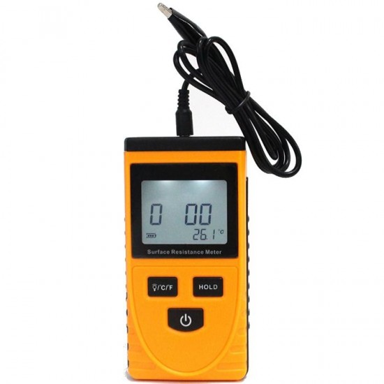 GM3110 Portable LCD Surface Resistance Meter Earth Resistance Meter with Data Holding Function GM3110 Portable LCD Surface Resistance Meter Earth Resistance Meter with Data Holding Function