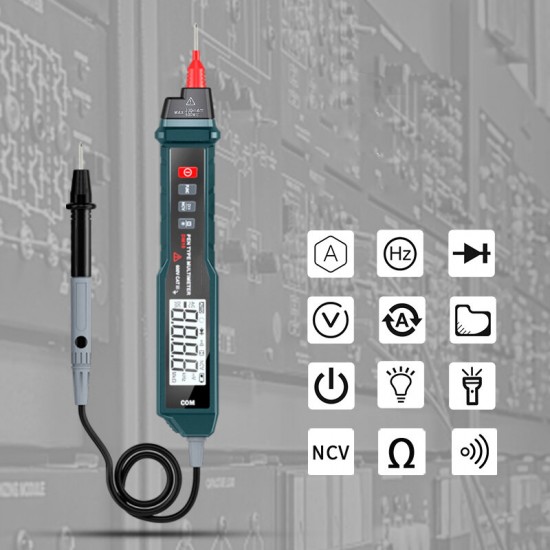DM10 Pen Type True RMS Digital Multimeter Auto Measurement Non-contact ACV/DCV Handheld Electronic Tester DM10 Pen Type True RMS Digital Multimeter Auto Measurement Non-contact ACV/DCV Handheld Electronic Tester