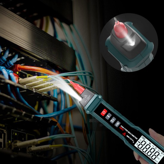 DM10 Pen Type True RMS Digital Multimeter Auto Measurement Non-contact ACV/DCV Handheld Electronic Tester DM10 Pen Type True RMS Digital Multimeter Auto Measurement Non-contact ACV/DCV Handheld Electronic Tester