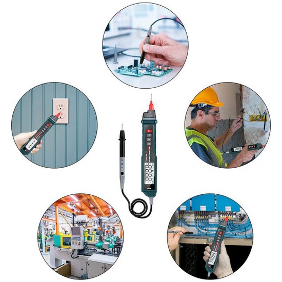DM10 Pen Type True RMS Digital Multimeter Auto Measurement Non-contact ACV/DCV Handheld Electronic Tester DM10 Pen Type True RMS Digital Multimeter Auto Measurement Non-contact ACV/DCV Handheld Electronic Tester