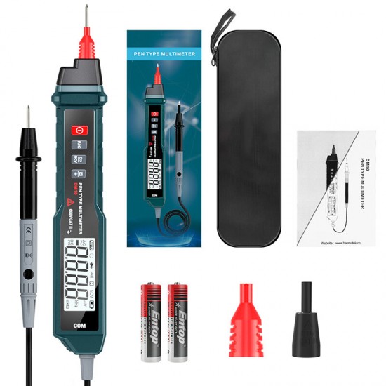DM10 Pen Type True RMS Digital Multimeter Auto Measurement Non-contact ACV/DCV Handheld Electronic Tester DM10 Pen Type True RMS Digital Multimeter Auto Measurement Non-contact ACV/DCV Handheld Electronic Tester