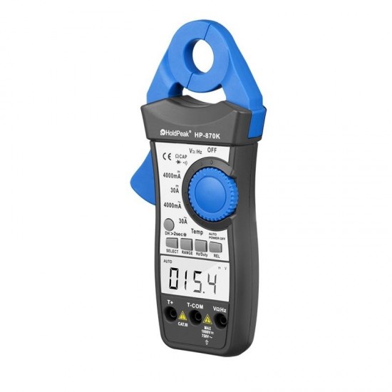 Digital Clamp Meter HP-870K 4000 Auto Range DC AC Multimeter True RMS Frequency Backlight Diode Test Date Hold Function Digital Clamp Meter HP-870K 4000 Auto Range DC AC Multimeter True RMS Frequency Backlight Diode Test Date Hold Function