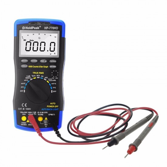 HP-770HD Autorange Digital Multimeter True RMS AC/DC Voltage Frequency Electrical Tester HP-770HD Autorange Digital Multimeter True RMS AC/DC Voltage Frequency Electrical Tester