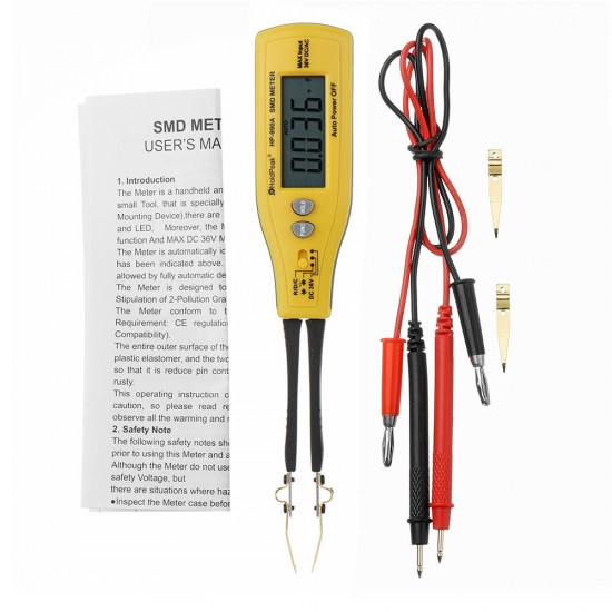 HP-990A/B/C Digital Multimeter SMD Tester Resistance Capacitance Meters Diode Test Professional SMT Component Tester HP-990A/B/C Digital Multimeter SMD Tester Resistance Capacitance Meters Diode Test Professional SMT Component Tester