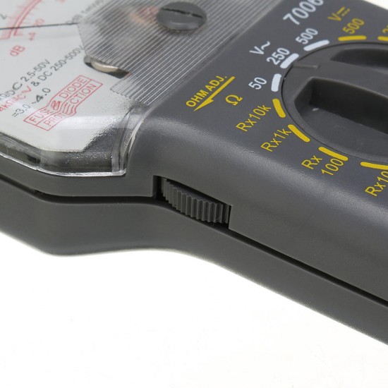 KT7006 Analog Multimeter Built-in Test Leads Large Display AC/DC Voltage DC Current Measurement Input Impedance KT7006 Analog Multimeter Built-in Test Leads Large Display AC/DC Voltage DC Current Measurement Input Impedance