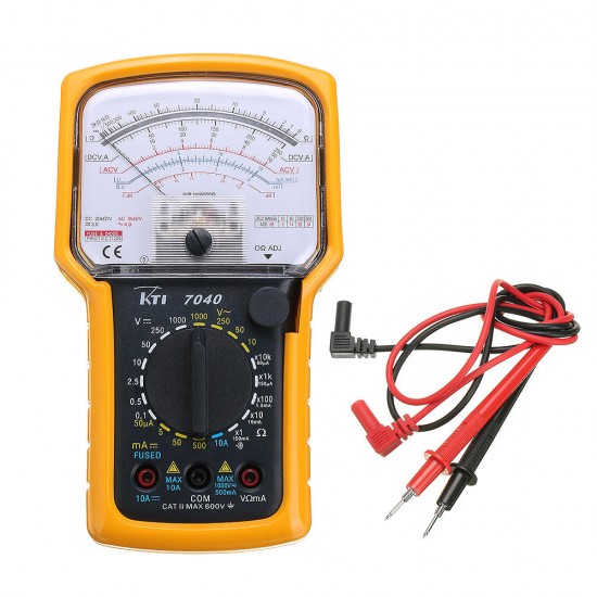 KT7040 Authentic Precision Analog Multimeter with Protective Sleeve SMT Printing Circuit Board Overload Protection KT7040 Authentic Precision Analog Multimeter with Protective Sleeve SMT Printing Circuit Board Overload Protection