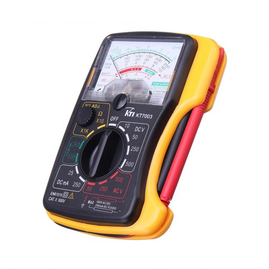 KTI KT7003 Mini Analog Multimeter Authentic Overload Protection Voltage Current Battery Test