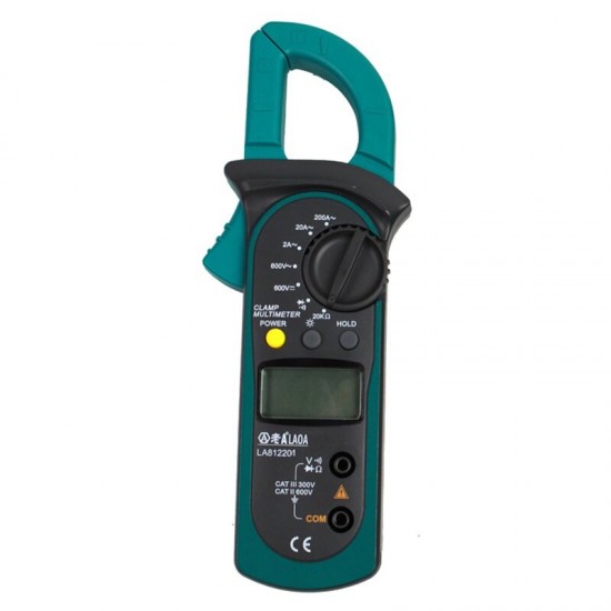 LA812201 Electrical Tester Digital Clamp Multimeter AC/DC Ammeter Voltmeter Potable Multimeter LA812201 Electrical Tester Digital Clamp Multimeter AC/DC Ammeter Voltmeter Potable Multimeter
