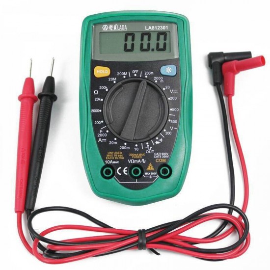 LA812301 Pocket Digital Multimeter Current Voltage Resistance Detection AC/DC Voltage Test