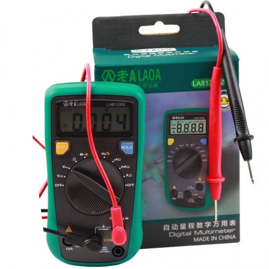 LA813302 LCD Professional Automatic Digital Multimeter Multimetro Digital Tools Electric Tester AC/DC Amperemeter Voltmeter