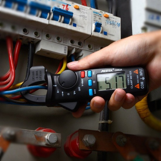 CM82B RMS Digital Clamp Meter DC AC Current Voltage Ampere NCV Ohm Tester Ammeter Multimeter Electrician Tool CM82B RMS Digital Clamp Meter DC AC Current Voltage Ampere NCV Ohm Tester Ammeter Multimeter Electrician Tool