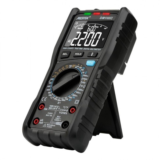 DM100C 10000 Counts Manual/Auto Range Multimeter High Speed Smart Double Core VFC Variable Frequency Voltage Multimeters Measurement DM100C 10000 Counts Manual/Auto Range Multimeter High Speed Smart Double Core VFC Variable Frequency Voltage Multimeters Measurement