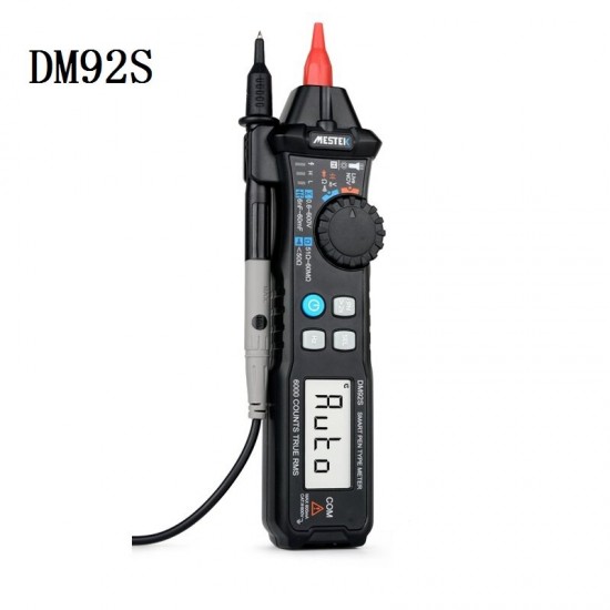DM92S Digital Multimeter 6000 Counts Pocket Pen Style Smart Multimeter NCV Detection DC/AC Voltage Multimeter DM92S Digital Multimeter 6000 Counts Pocket Pen Style Smart Multimeter NCV Detection DC/AC Voltage Multimeter
