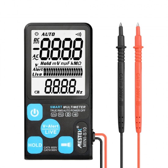 Mini Digital Multimeter Anti-burning NCV AC/DC Voltmeter Voltage Indicator True RMS ESR Meter Auto Range Multi Meter