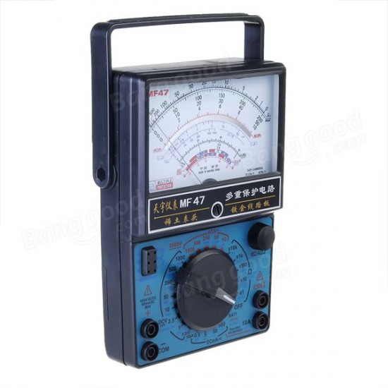 MF-47 Analog Multi Meters Volt Meter Ammeter Ohm Meter Battery Tester MF-47 Analog Multi Meters Volt Meter Ammeter Ohm Meter Battery Tester