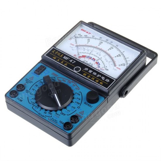 MF-47 Analog Multi Meters Volt Meter Ammeter Ohm Meter Battery Tester