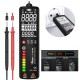 MT100 Curved Screen Multimeter Digital Voltage Tester 3-Line Display Voltmeter Ohm Hz with Analog Bar & 8 LED Indicator DMM MT100 Curved Screen Multimeter Digital Voltage Tester 3-Line Display Voltmeter Ohm Hz with Analog Bar & 8 LED Indicator DMM
