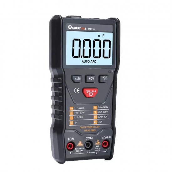 MT110 Auto Measure Multimeter True RMS Digital 6000 Counts Display Multimeter MT110 Auto Measure Multimeter True RMS Digital 6000 Counts Display Multimeter