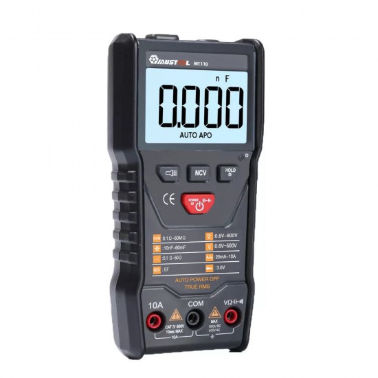 MT110 Auto Measure Multimeter True RMS Digital 6000 Counts Display Multimeter