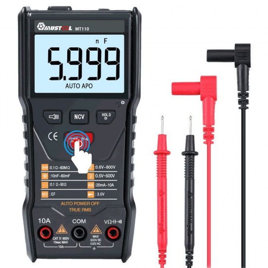 MT110 Auto Measure Multimeter True RMS Digital 6000 Counts Display Multimeter MT110 Auto Measure Multimeter True RMS Digital 6000 Counts Display Multimeter