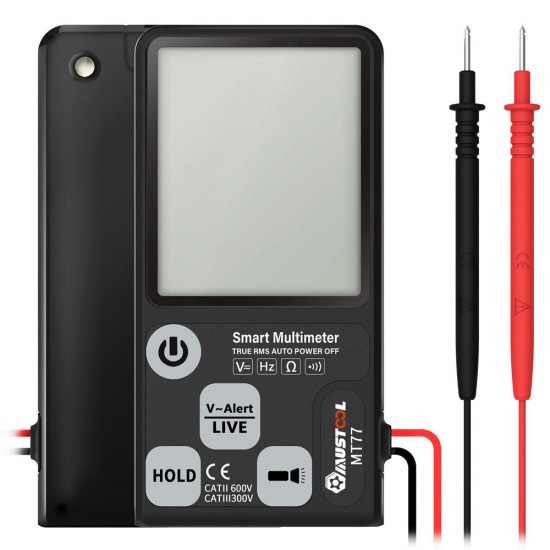 MT77 Large Screen Smart Digital Multimeter Voltage Tester 3-Line Display Fully Auto-Range True RMS 6000 Counts DMM with Analog Bargraph MT77 Large Screen Smart Digital Multimeter Voltage Tester 3-Line Display Fully Auto-Range True RMS 6000 Counts DMM with Analog Bargraph