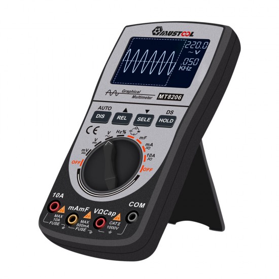 MT8206 2 in 1 Intelligent Digital Oscilloscope Multimeter with Analog Bar Graph MT8206 2 in 1 Intelligent Digital Oscilloscope Multimeter with Analog Bar Graph