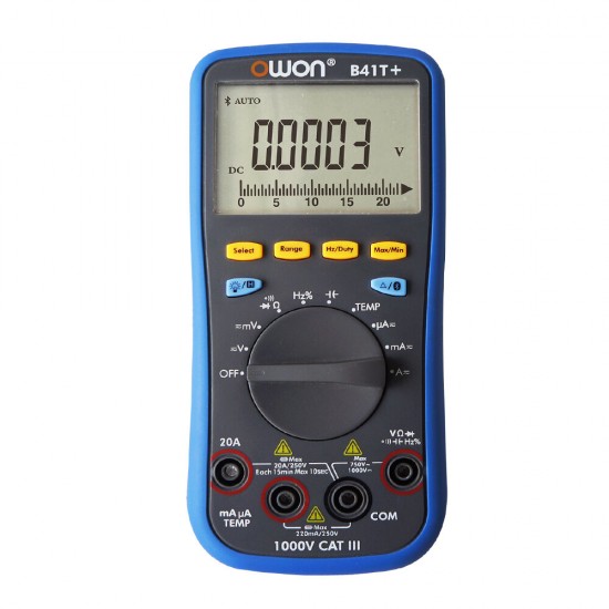 B41T+ 4 1/2 Digital Multimeter With Bluetooth True RMS Tester Meter 3 in 1 Datalogger + Multimeter + Temperature Meter B41T+ 4 1/2 Digital Multimeter With Bluetooth True RMS Tester Meter 3 in 1 Datalogger + Multimeter + Temperature Meter