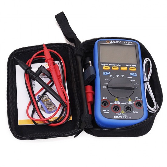 B41T+ 4 1/2 Digital Multimeter With Bluetooth True RMS Tester Meter 3 in 1 Datalogger + Multimeter + Temperature Meter B41T+ 4 1/2 Digital Multimeter With Bluetooth True RMS Tester Meter 3 in 1 Datalogger + Multimeter + Temperature Meter